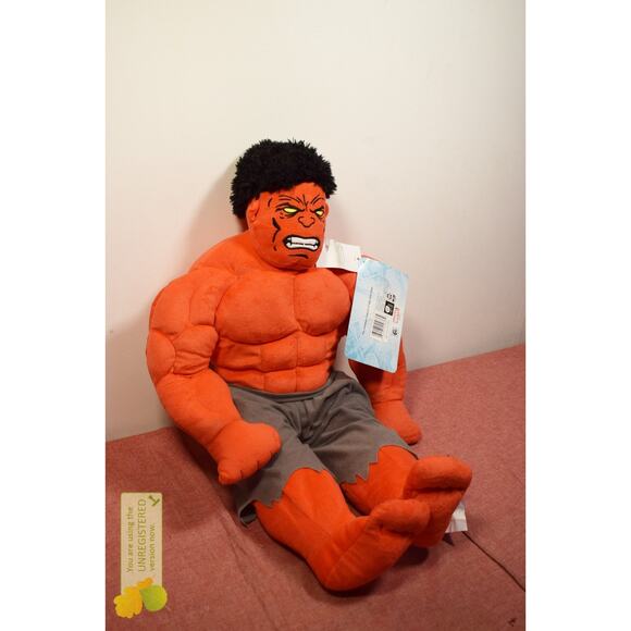 Marvel Comics Red Hulk Pillow Buddy (Stains)* - Picture 1 of 8